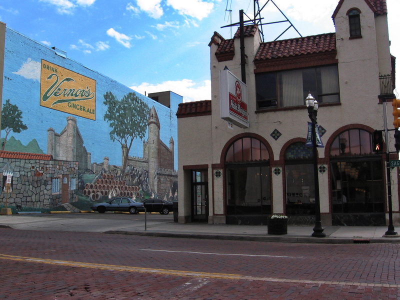 Halo Burger - Downtown Flint Location With Vernors Mural